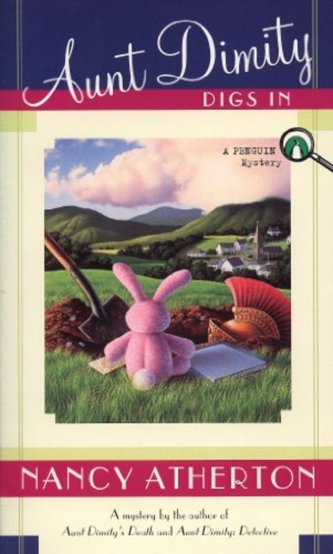 Book cover for "Aunt Dimity Digs In" by Nancy Atherton