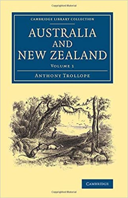 Book cover for "Australia and New Zealand" by Anthony Trollope