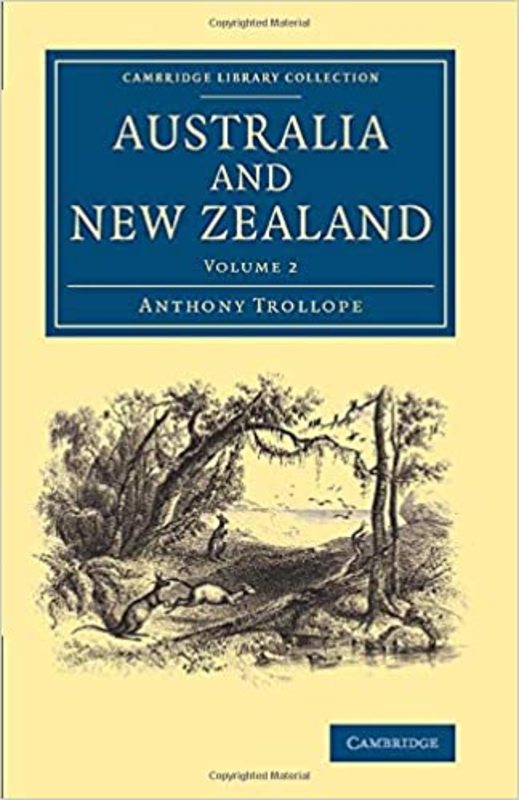 Book cover for "Australia and New Zealand" by Anthony Trollope