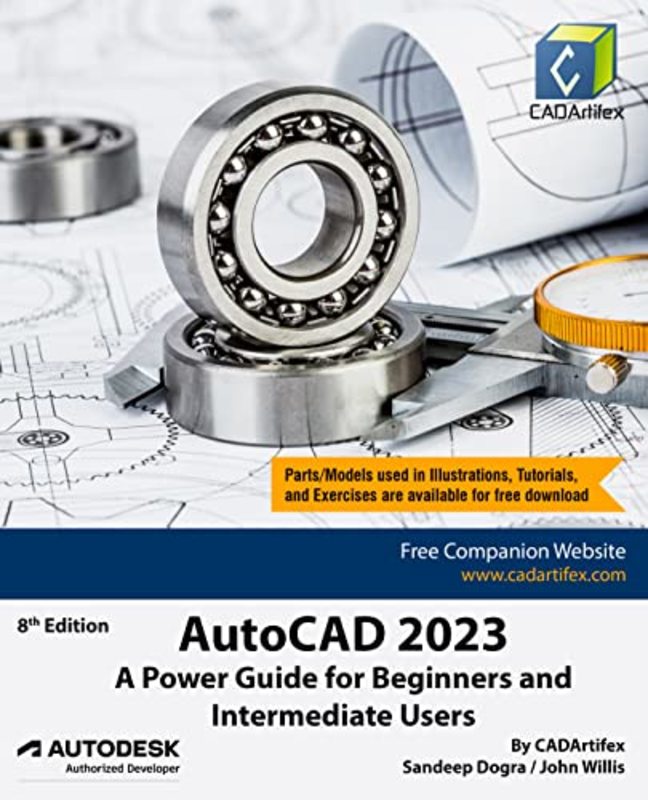 Book cover for "AutoCAD 2023" by CADArtifex
