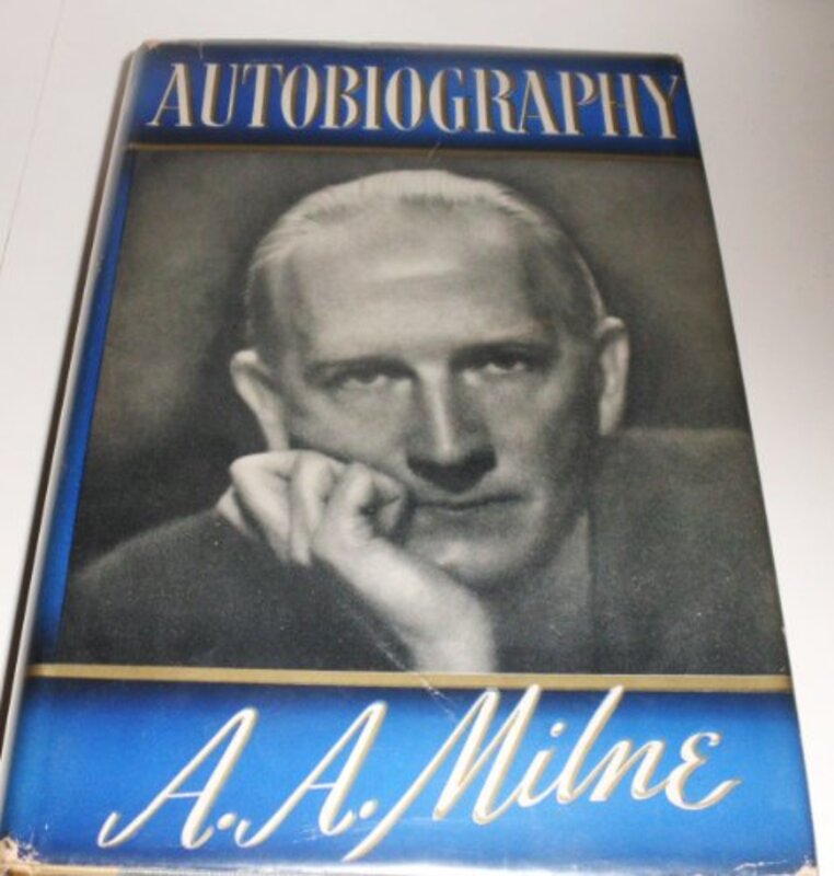 Book cover for "Autobiography" by AA Milne