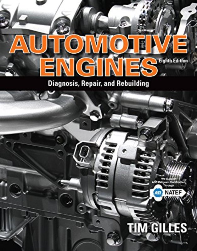 Book cover for "Automotive Engines" by Tim Gilles