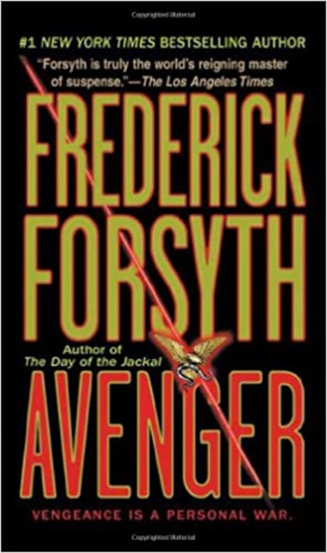 Book cover for "Avenger" by Frederick Forsyth