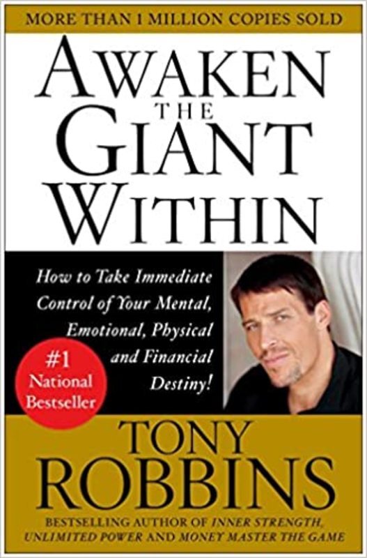 Book cover for "Awaken the Giant Within" by Tony Robbins