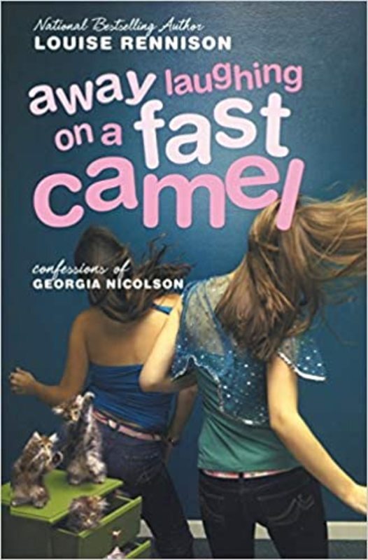 Book cover for "Away Laughing on a Fast Camel" by Louise Rennison