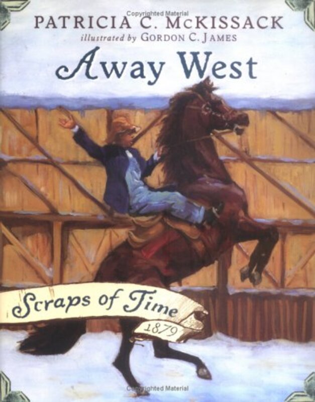 Book cover for "Away West" by Patricia C McKissack