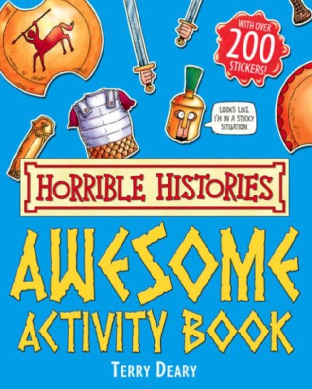 Book cover for "Awesome Activity Book" by Terry Deary