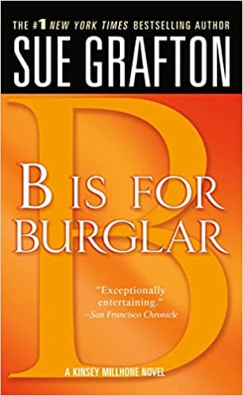 Book cover for "B is for Burglar" by Sue Grafton