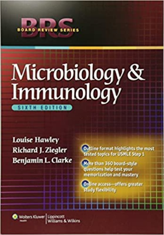 Book cover for "BRS Microbiology and Immunology" by Louise Hawley MD