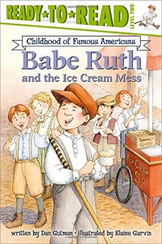 Book cover for "Babe Ruth and the Ice Cream Mess" by Dan Gutman