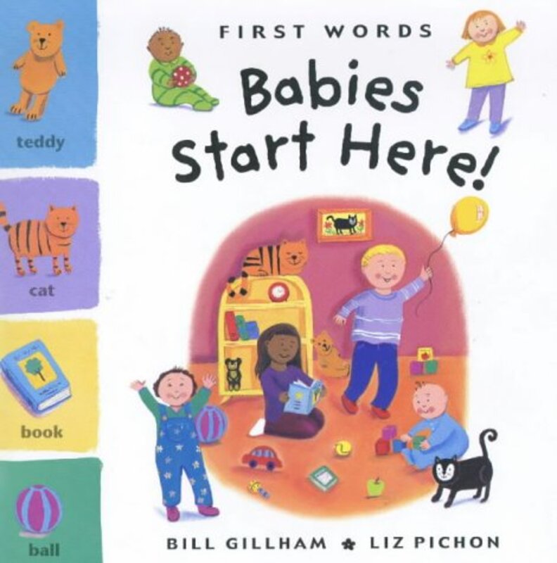 Book cover for "Babies Start Here!" by Liz Pichon