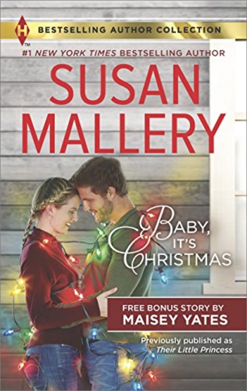 Book cover for "Baby, It's Christmas & Hold Me, Cowboy" by Susan Mallery