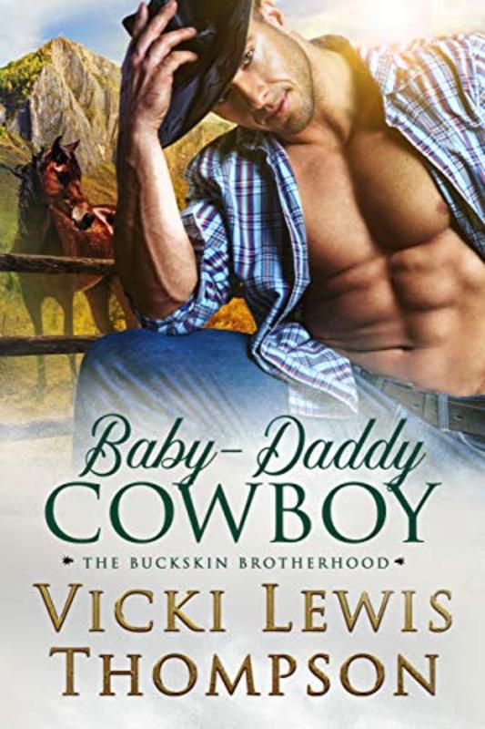 Book cover for "Baby-Daddy Cowboy" by Vicki Lewis Thompson