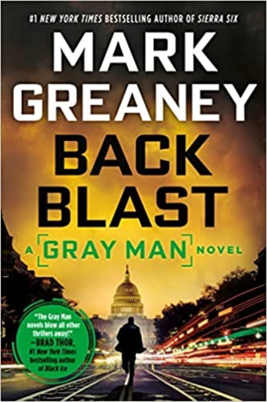 Book cover for "Back Blast" by Mark Greaney
