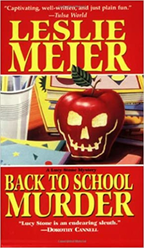 Book cover for "Back to School Murder" by Leslie Meier