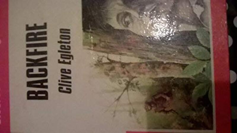 Book cover for "Backfire" by Clive Egleton