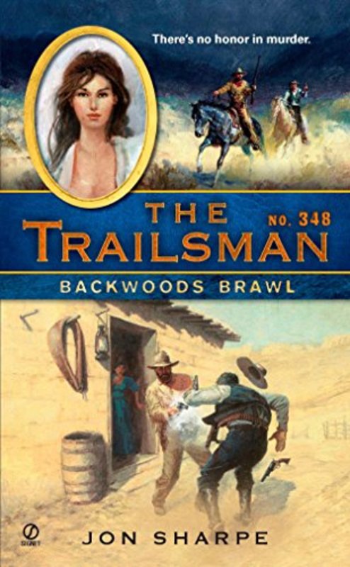 Book cover for "Backwoods Brawl" by Jon Sharpe