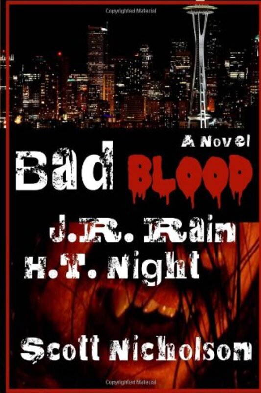 Book cover for "Bad Blood" by J R Rain