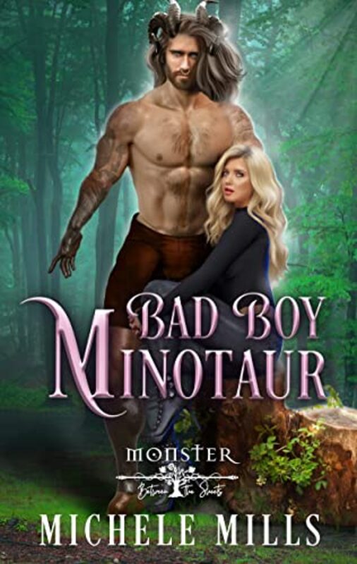 Book cover for "Bad Boy Minotaur" by Michele Mills