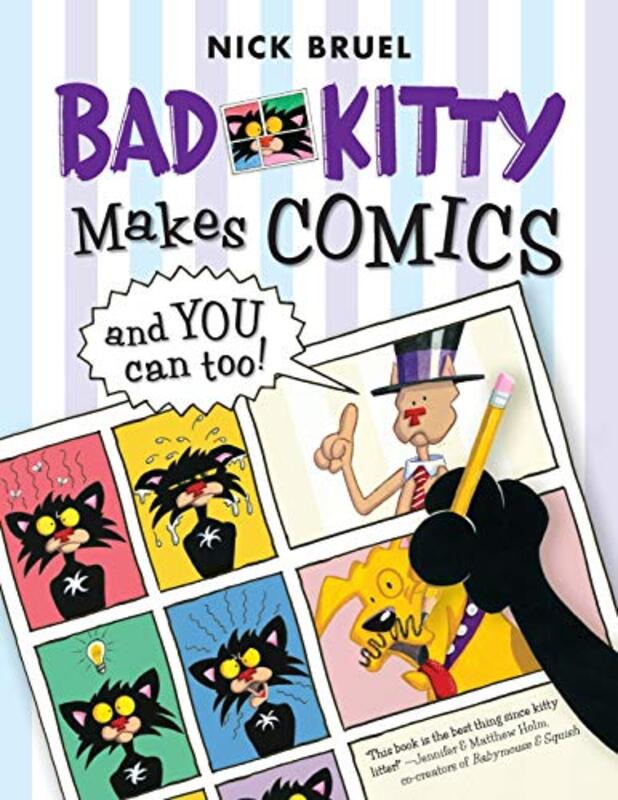 Book cover for "Bad Kitty Makes Comics . . . and You Can Too!" by Nick Bruel