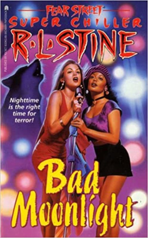 Book cover for "Bad Moonlight" by R.L. Stine