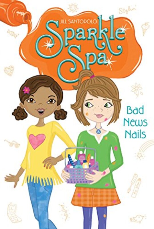 Book cover for "Bad News Nails" by Jill Santopolo