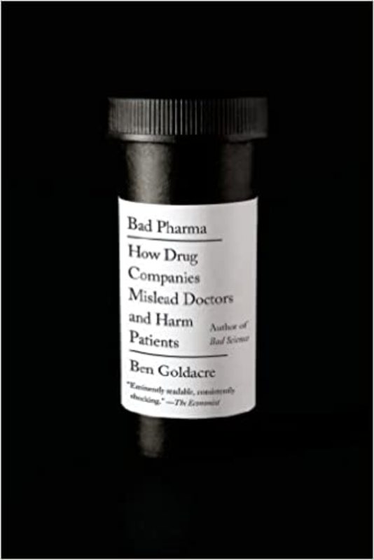 Book cover for "Bad Pharma" by Ben Goldacre