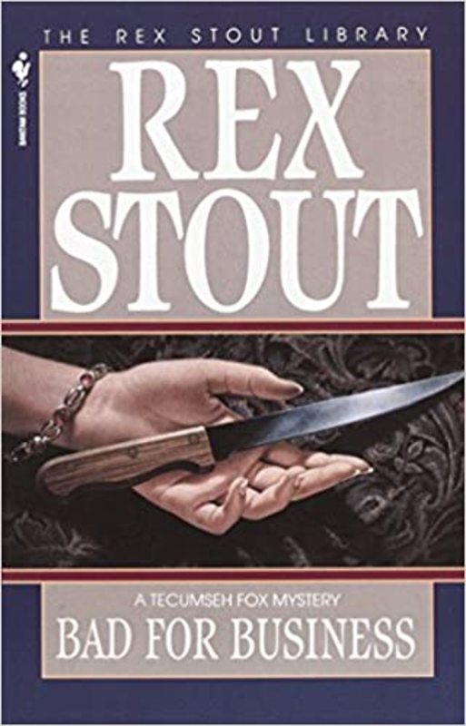 Book cover for "Bad for Business" by Rex Stout