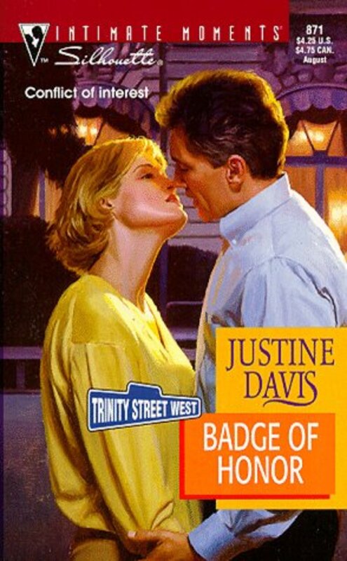 Book cover for "Badge of Honor" by Justine Davis