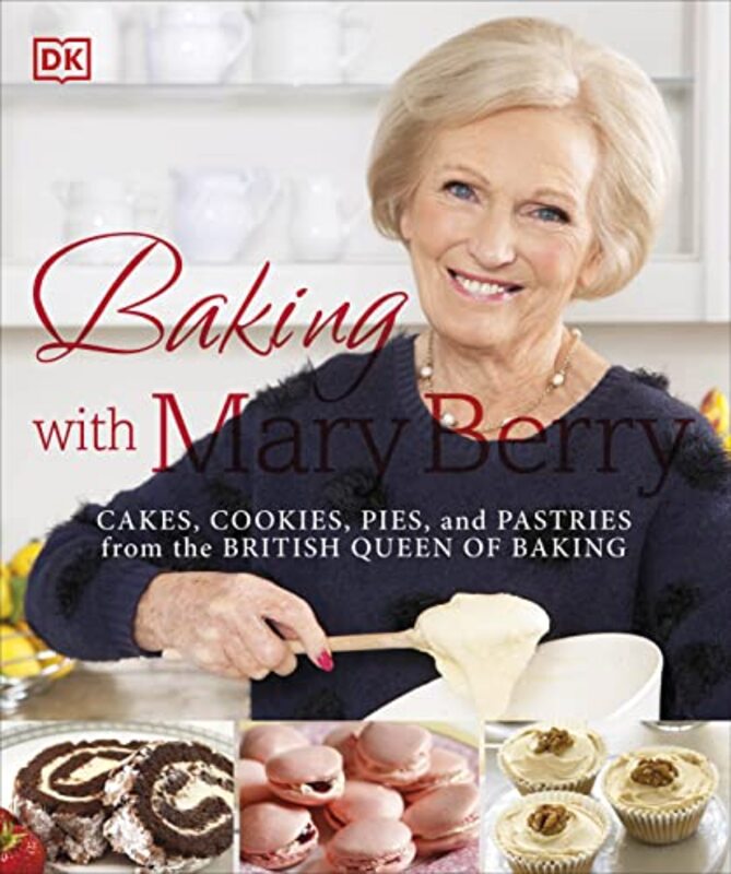 Book cover for "Baking with Mary Berry" by Mary Berry