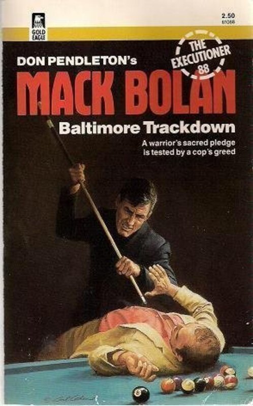 Book cover for "Baltimore Trackdown" by Don Pendleton