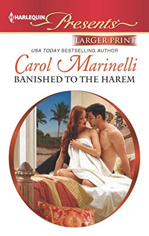 Book cover for "Banished to the Harem" by Carol Marinelli
