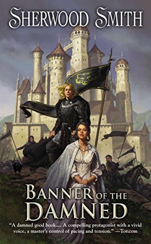Book cover for "Banner of the Damned" by Sherwood Smith
