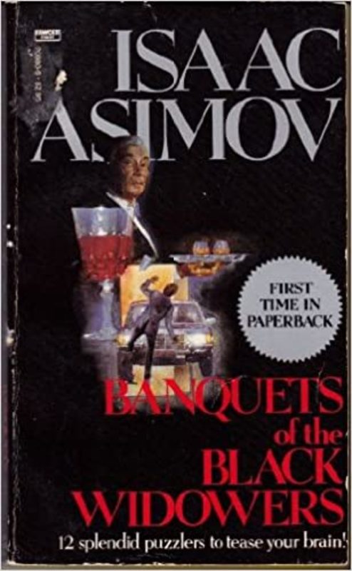 Book cover for "Banquets of the Black Widowers" by Isaac Asimov