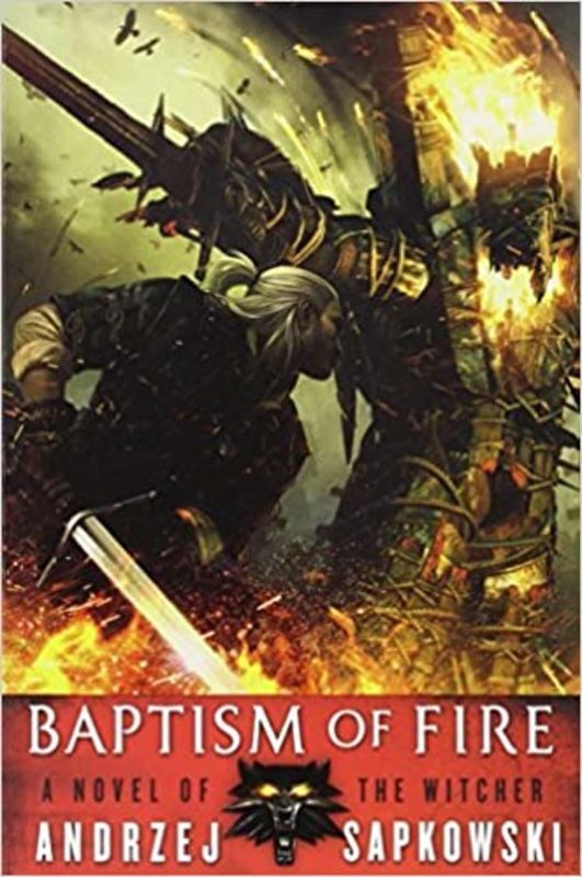 Book cover for "Baptism of Fire" by Andrzej Sapkowski