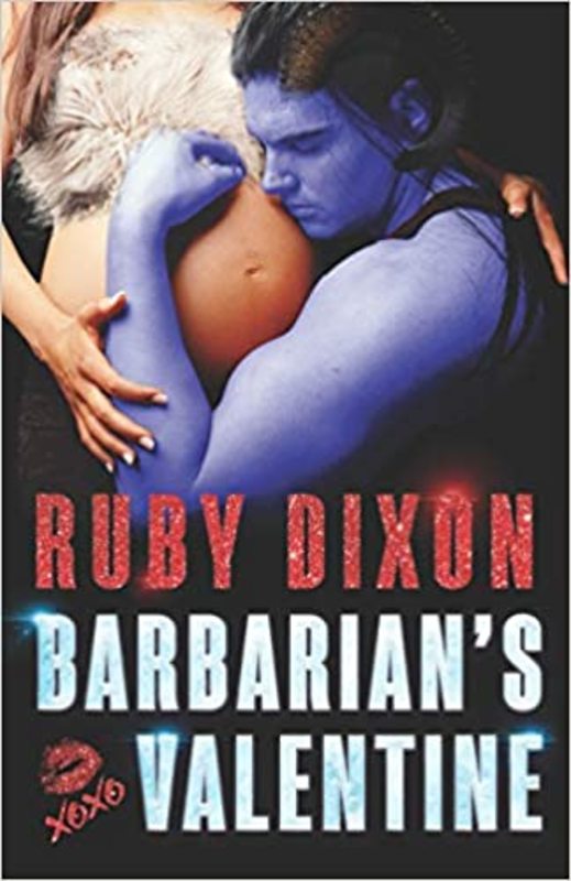 Book cover for "Barbarian's Valentine" by Ruby Dixon