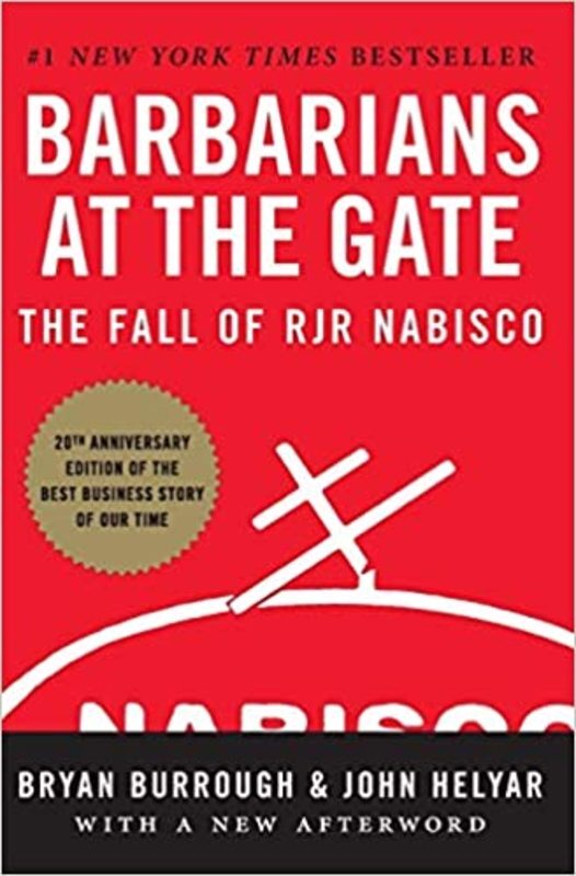 Book cover for "Barbarians at the Gate" by Bryan Burrough