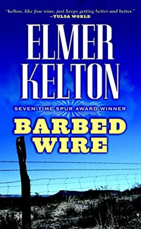 Book cover for "Barbed Wire" by Elmer Kelton