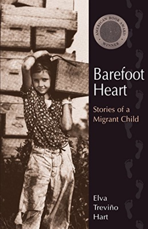 Book cover for "Barefoot Heart" by Elva Treviño Hart