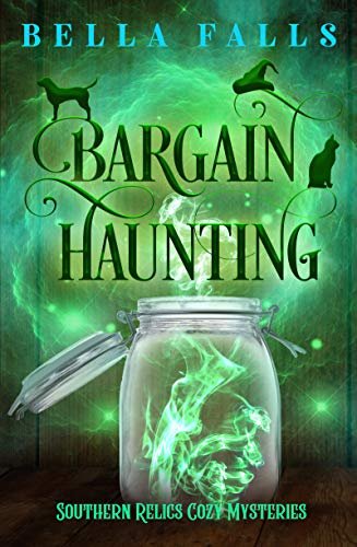 Book cover for "Bargain Haunting" by Bella Falls