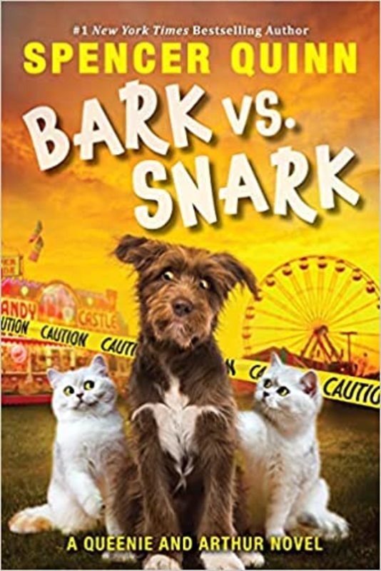 Book cover for "Bark vs. Snark" by Spencer Quinn