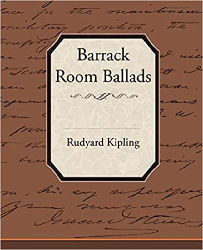 Book cover for "Barrack-Room Ballads" by Rudyard Kipling