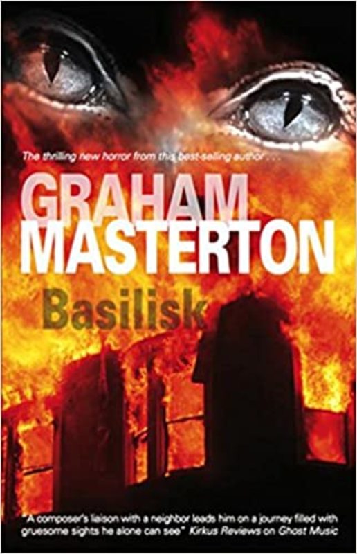 Book cover for "Basilisk" by Graham Masterton