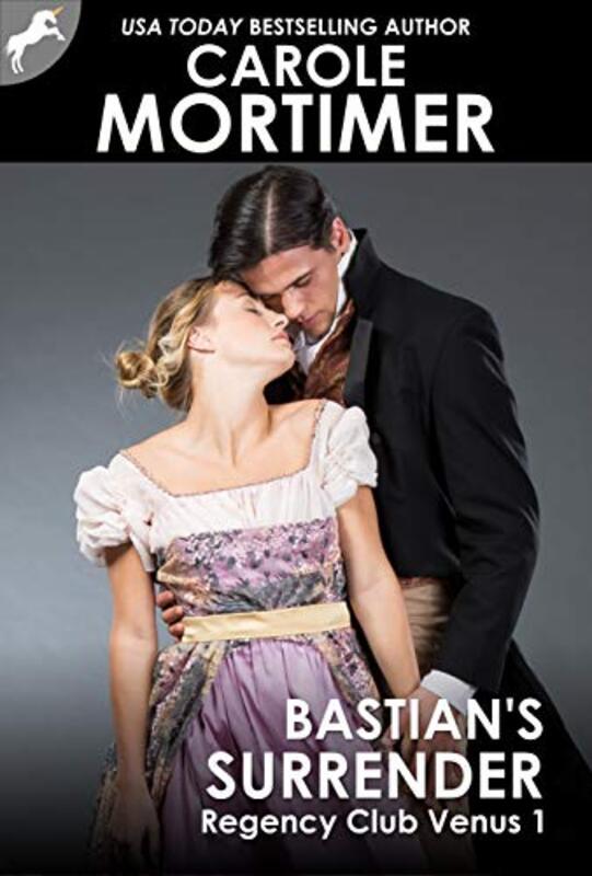 Book cover for "Bastian's Surrender" by Carole Mortimer