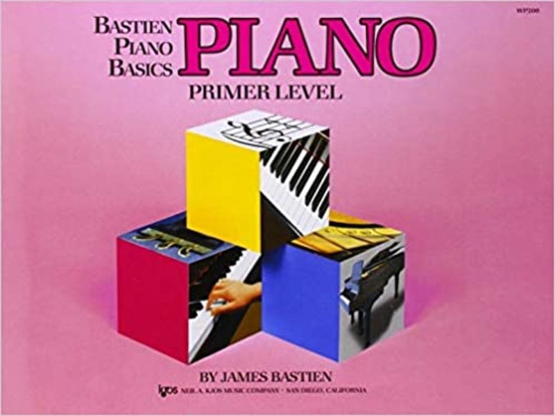 Book cover for "Bastien Piano Basics" by James Bastien