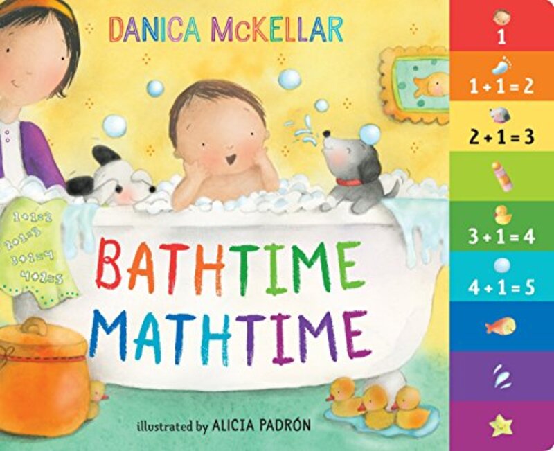 Book cover for "Bathtime Mathtime" by Danica McKellar