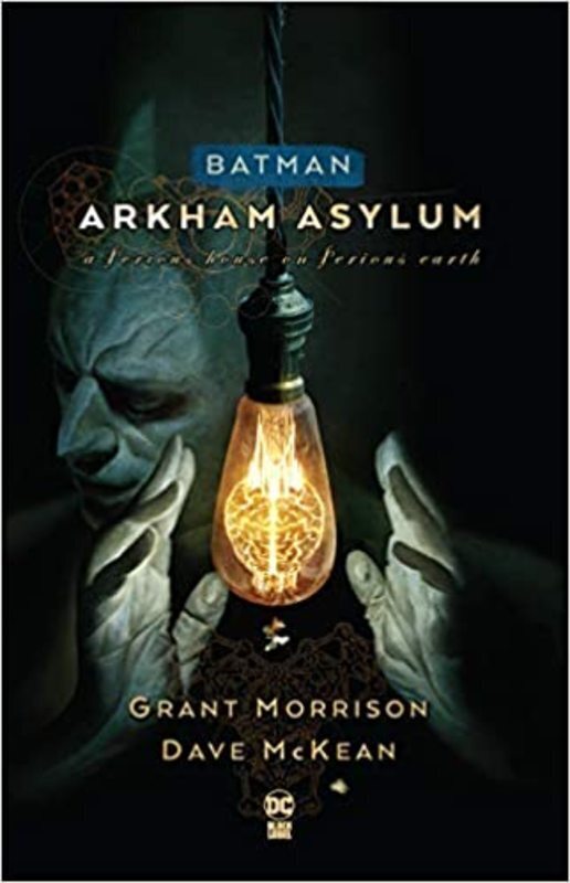 Book cover for "Batman: Arkham Asylum" by Grant Morrison