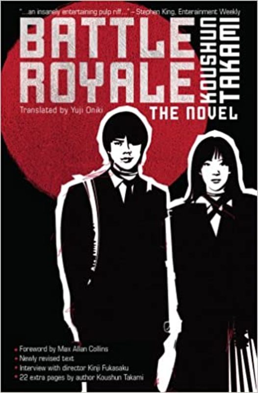 Book cover for "Battle Royale" by Koushun Takami