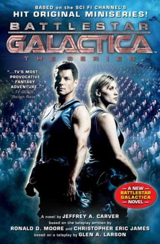 Book cover for "Battlestar Galactica" by Jeffrey A Carver