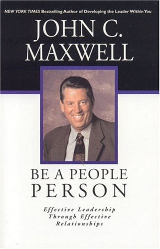 Book cover for "Be a People Person" by John C Maxwell